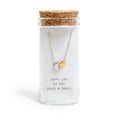Message in a Bottle Collection - Necklace - Moon & Gold Heart