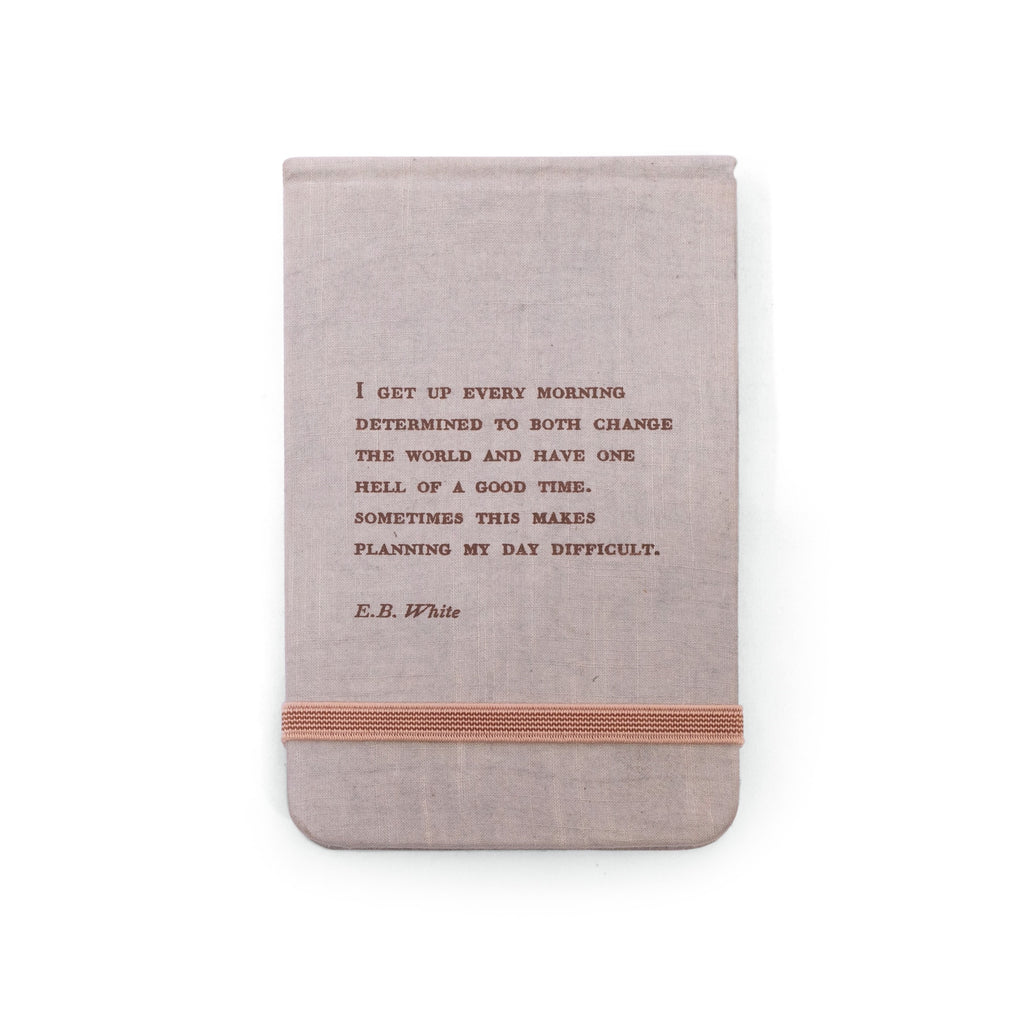 Fabric Notebook - E.B. White-3.5"x5.5"