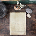 Ideas Change The World Signature Leather Journal - Honey