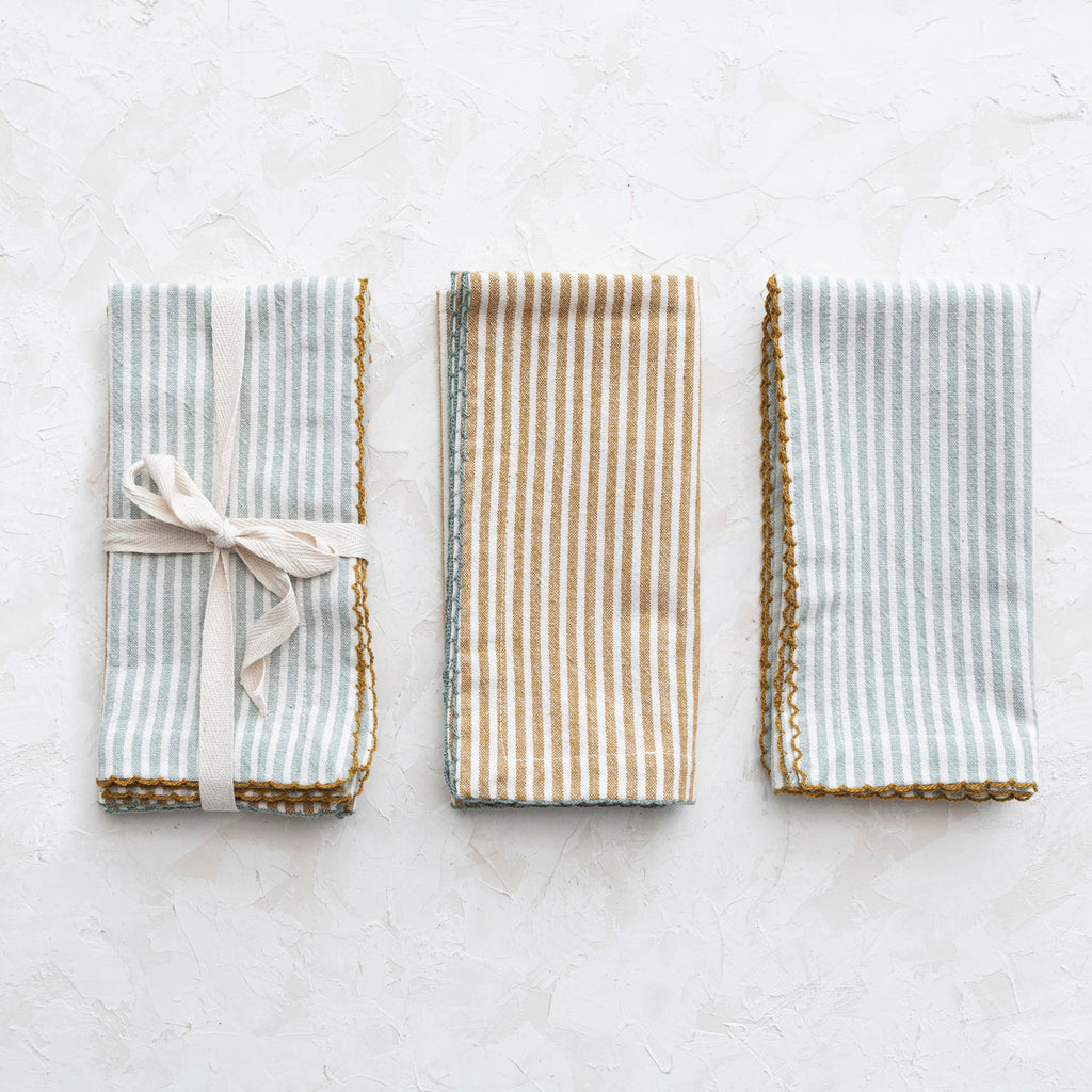 Cotton Napkins with Stripes