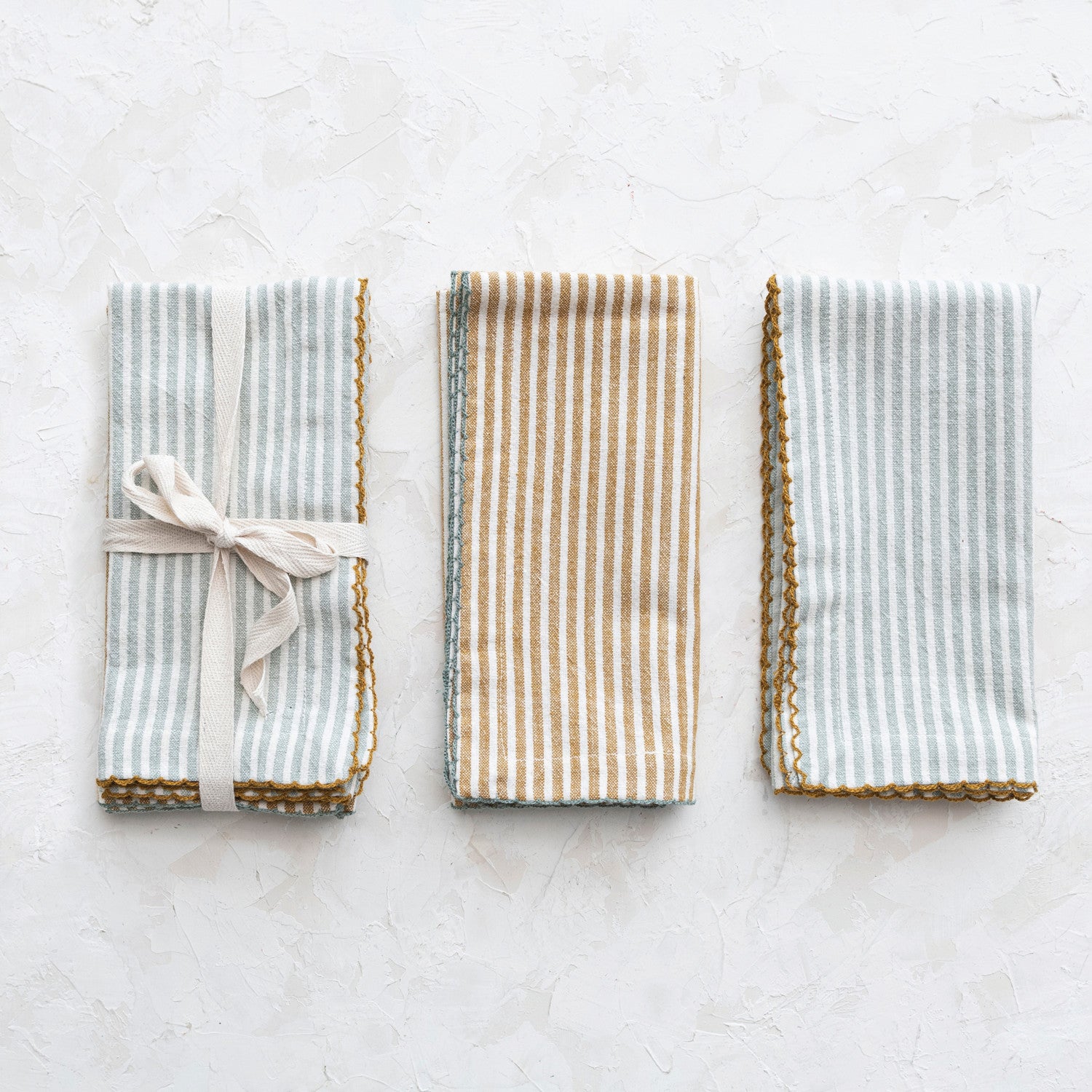 Cotton Napkins with Stripes