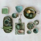 Stoneware Platter, Green