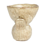 Stoneware Bird w/ Bowl, Cream