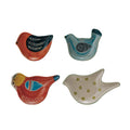 Hand-Painted Stoneware Bird Shaped Dish, 4 Styles