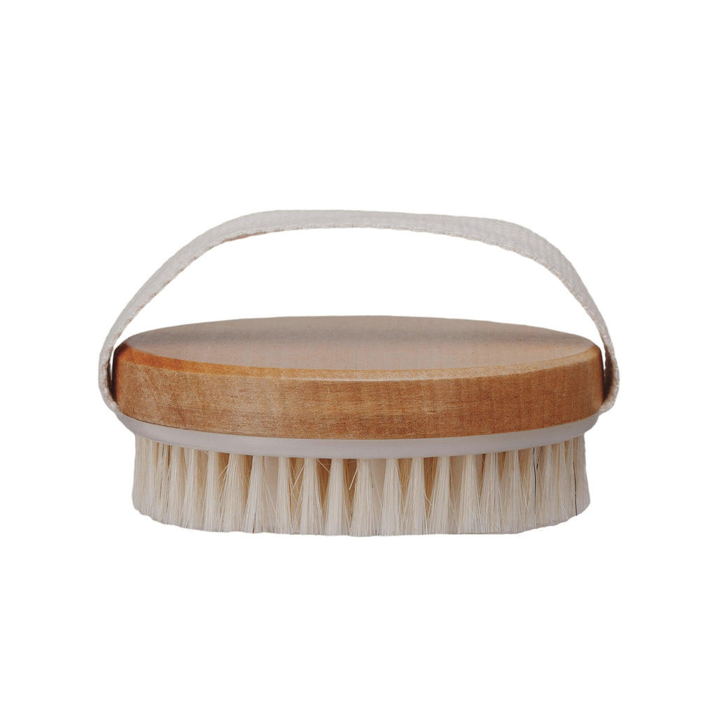 Cherry Wood Body Brush w/ Handle