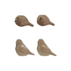 Debossed Stoneware Salt & Pepper Shakers, S/2