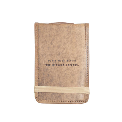 Mini Signature Leather Journals - Maple
