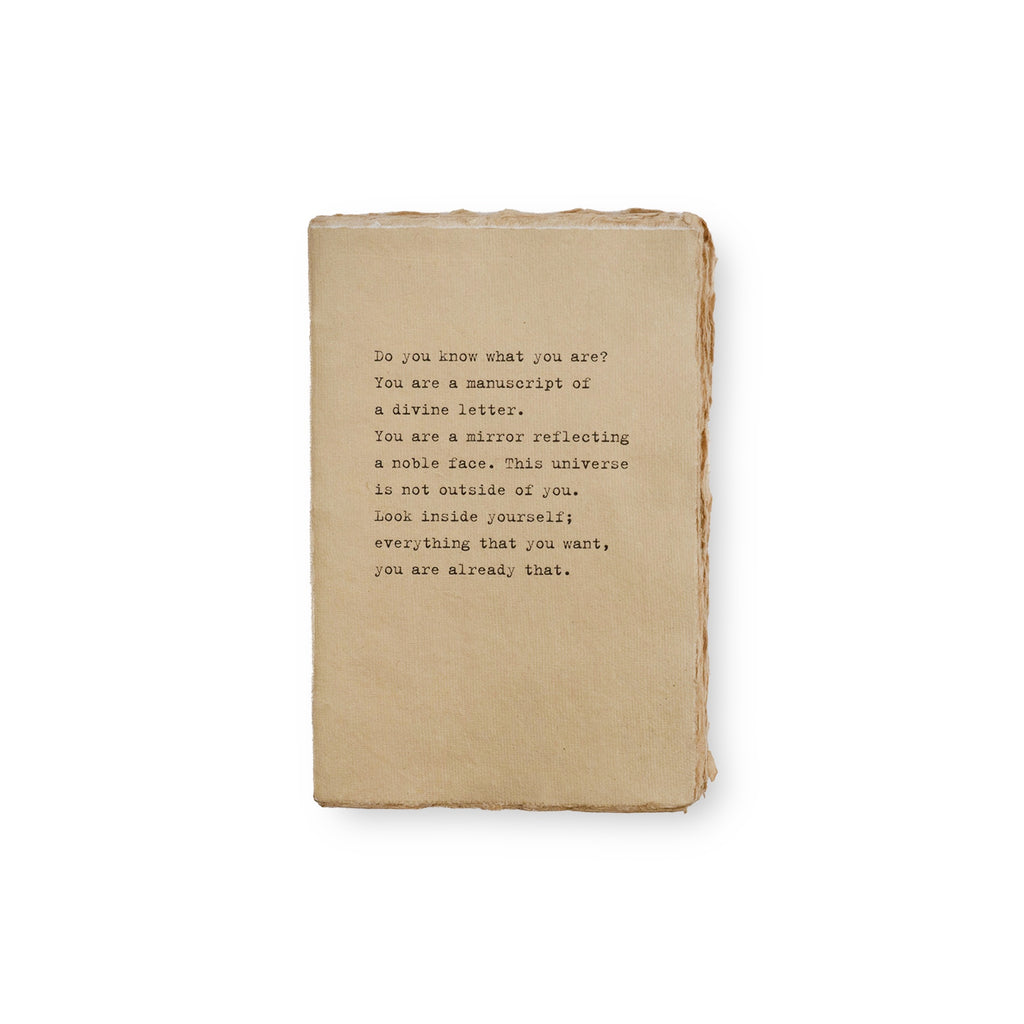 Medium Deckled Edge Notebook