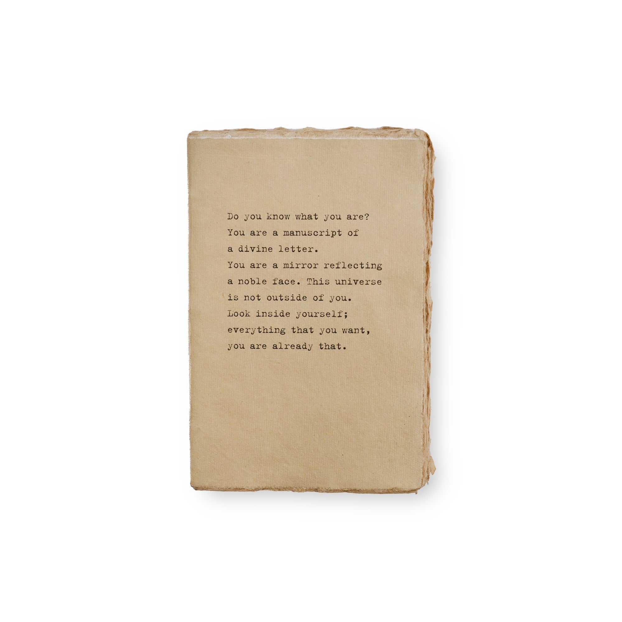 Medium Deckled Edge Notebook