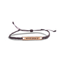 ***Brass Never Grow Up Braided Bracelet - Adjustable