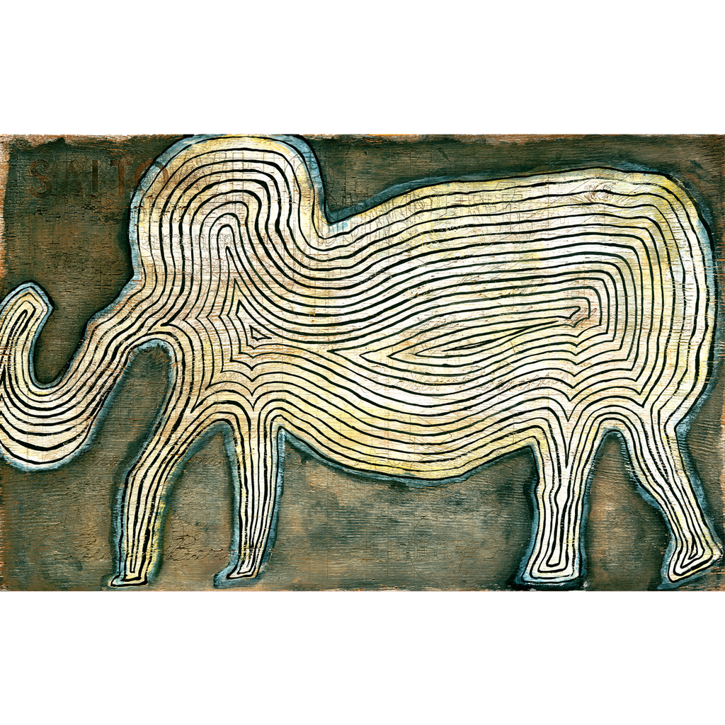 Elephant In The Room Art Print - Gallery Wrap