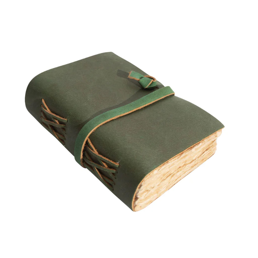 1st Edition Mini Wrap Leather Journal - Evergreen