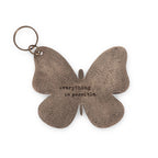 Leather Butterfly Keychain