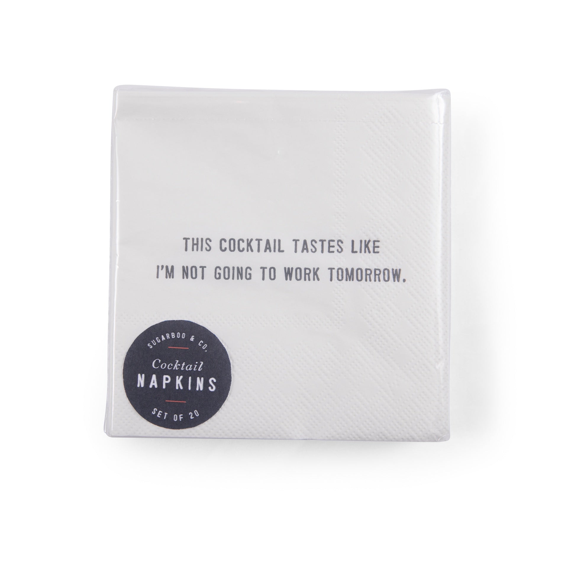 This cocktail tastes like Cocktail Napkin Set (20pcs) 5" x 5"