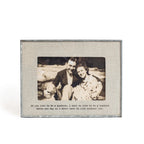 If You Live To Be A Hundred Zinc Linen Frame 6x4
