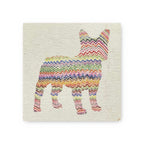 Frenchie With Zig Zags Art Tile