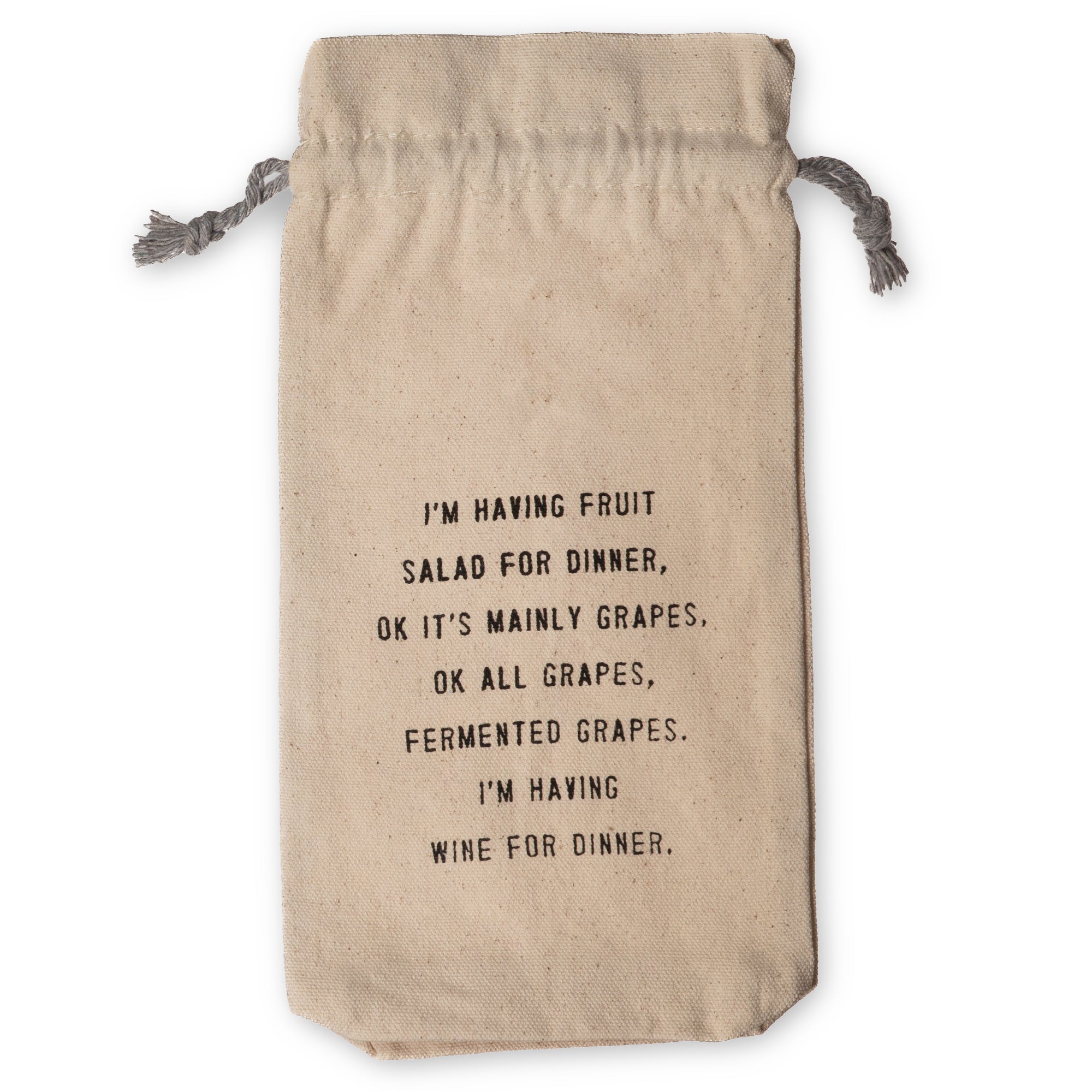 Wine For Dinner Wine Bag