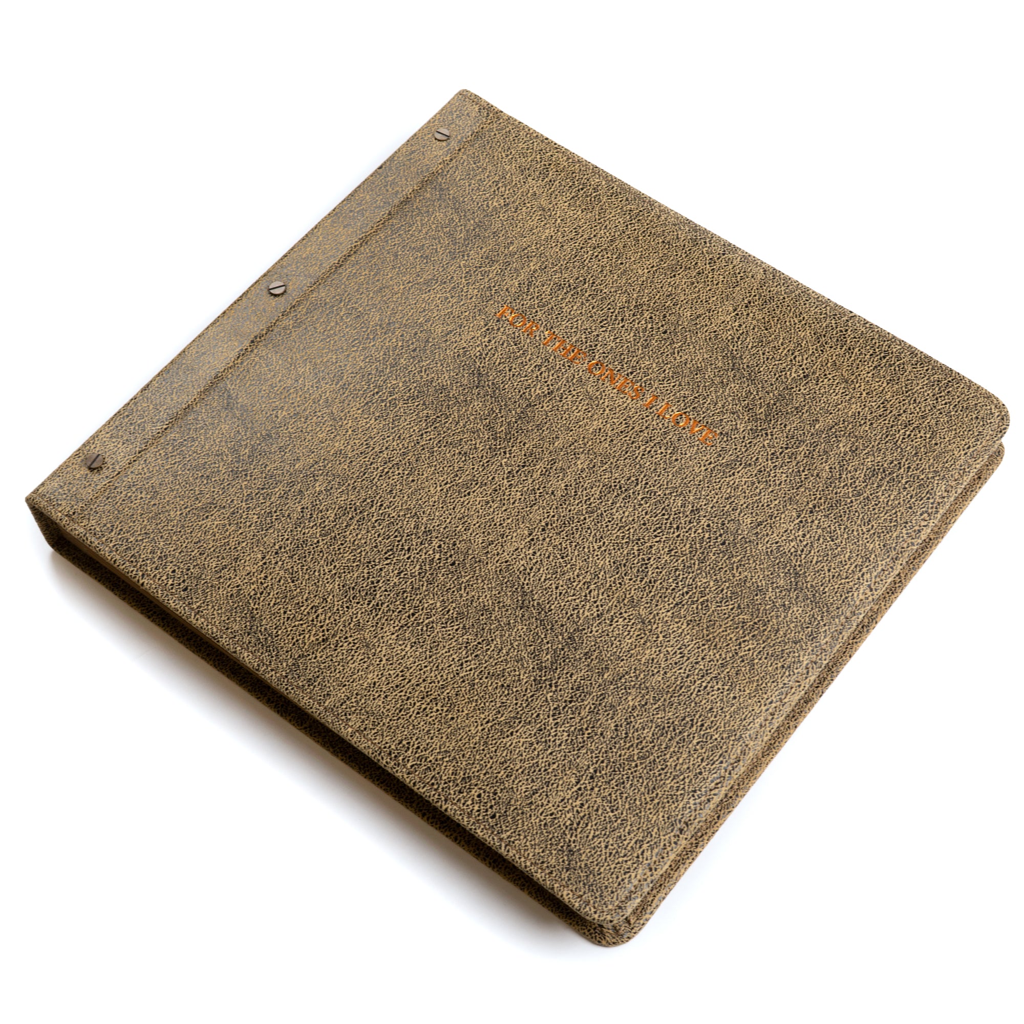 ***For the Ones I Love Leather Photo Keeper 13" x 13"