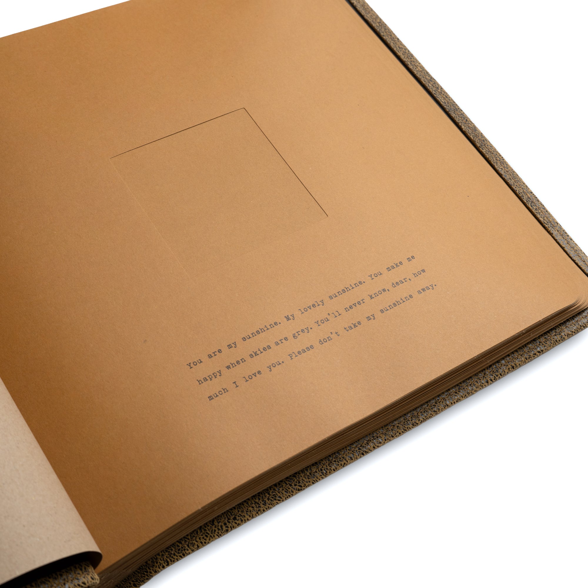 ***For the Ones I Love Leather Photo Keeper 13" x 13"