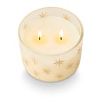 Winter White Frosted Star Glass