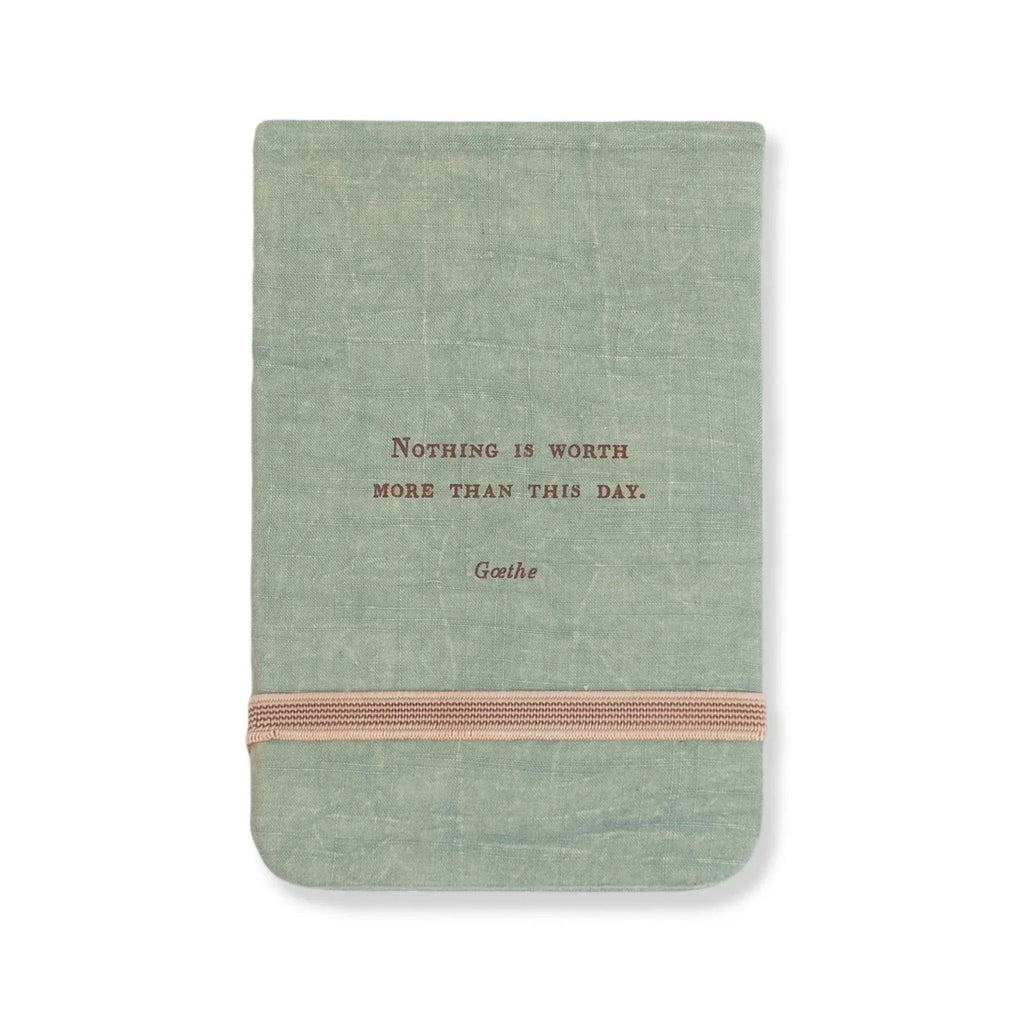 Nothing Is Worth More (Goethe) Fabric Notebook-3.5"x5.5"