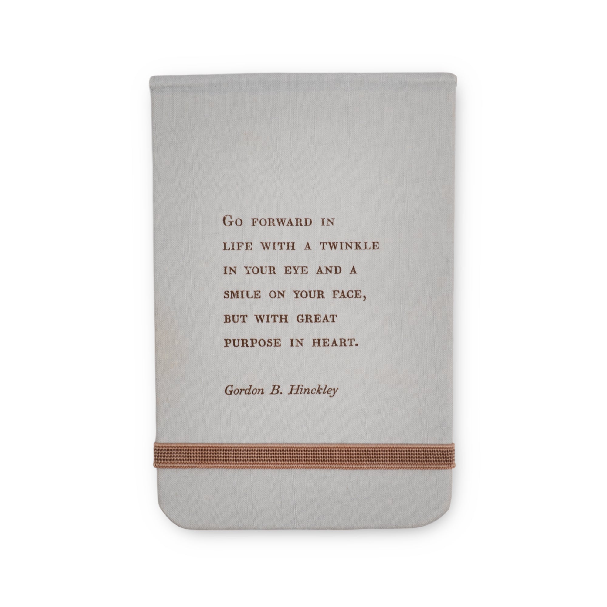 Fabric Notebook - Gordon B. Hinckley-3.5"x5.5"