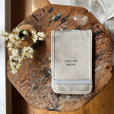 Mini Signature Leather Journals - Stone