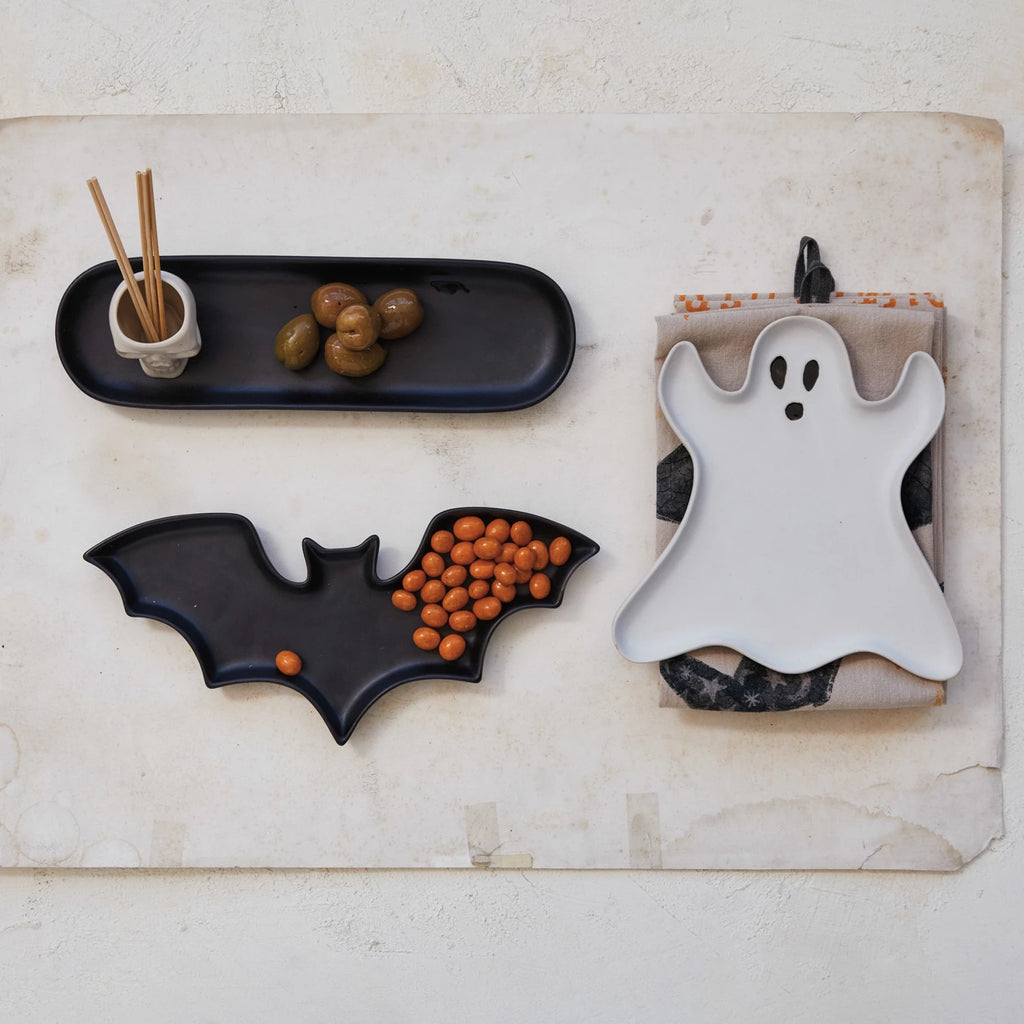 Stoneware Ghost Plate