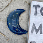 I'll Tell The Stars About You Moon Decoupage Plate 6x5