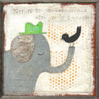 In the World With You Art Print - Grey Wood