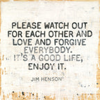 Jim Henson Art Print  - Grey Wood