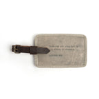 When You Put Love Out Leather Luggage Tag - Stone