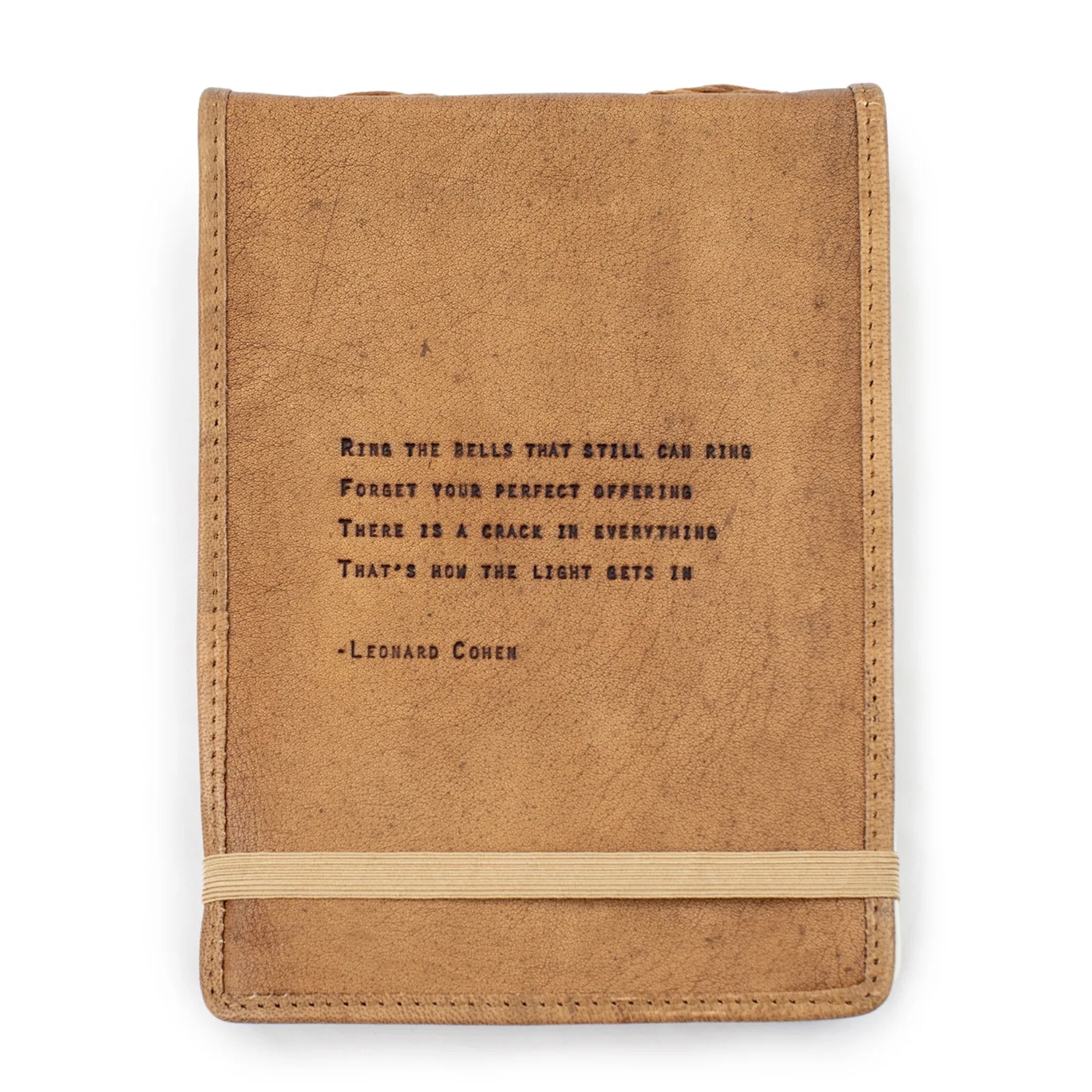 ***Ring The Bells Signature Leather Journal - Maple