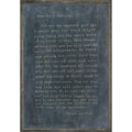 Letter For Sophie Art Print in Charcoal - Grey Wood