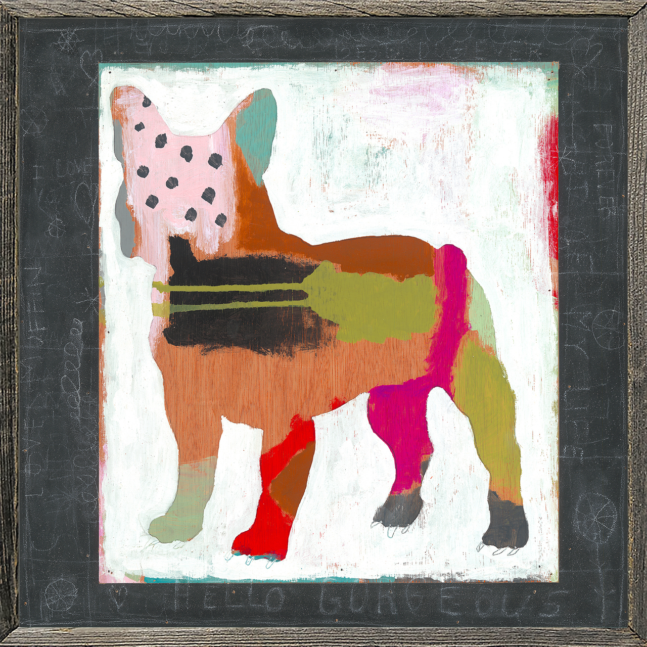Mae Mae (Grey Wood) - Art Print