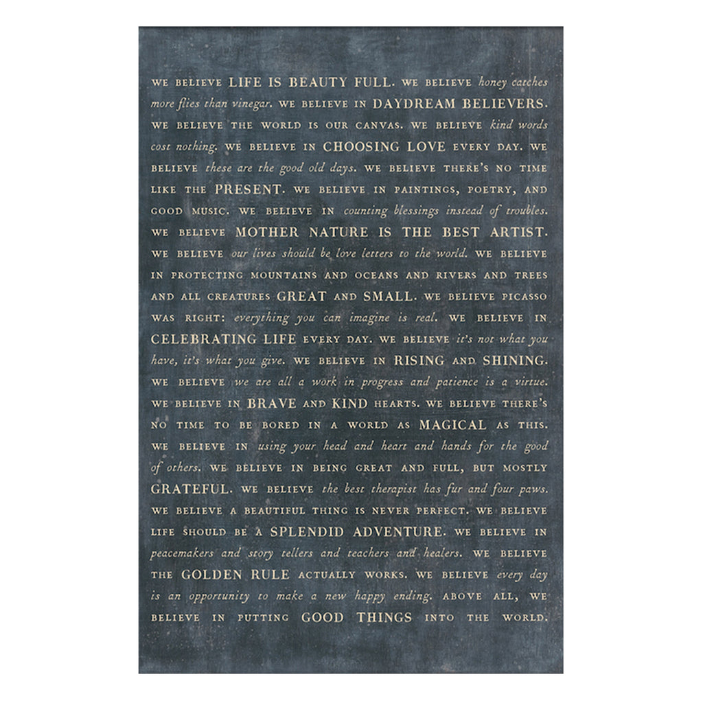 Sugarboo Manifesto Art Print - Gallery Wrap