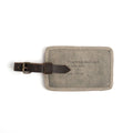 There's The Whole World Leather Luggage Tag - Stone