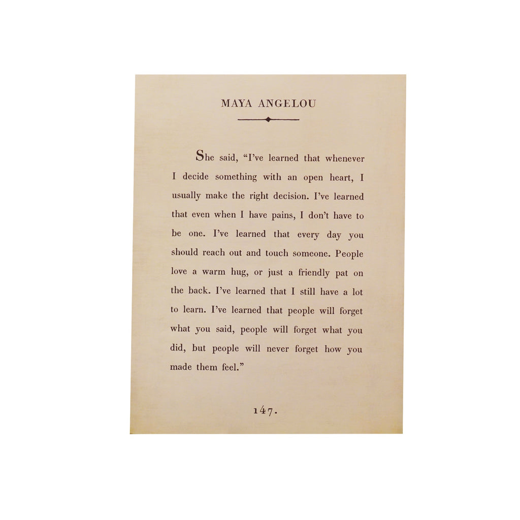 Maya Angelou Book Collection Art Poster