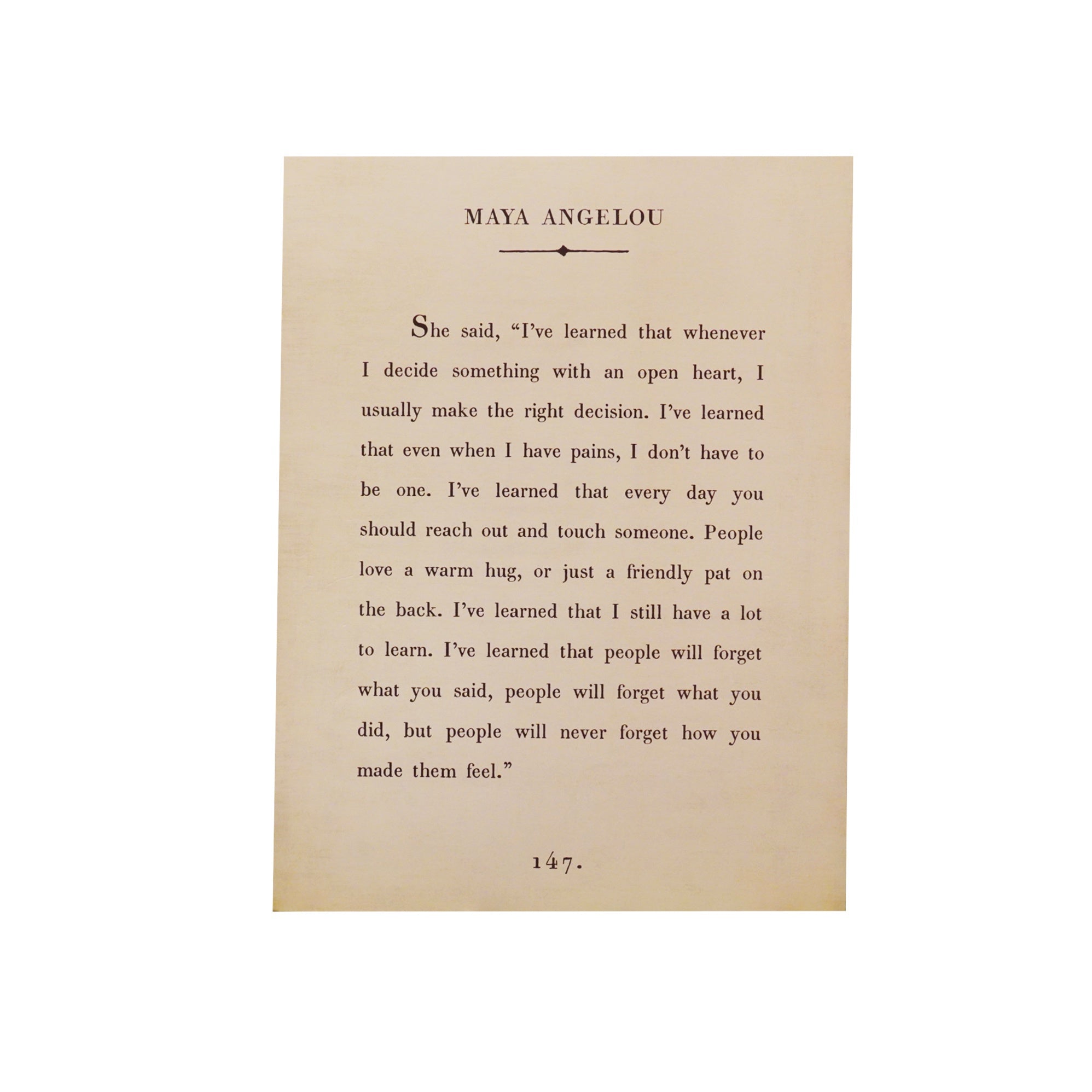 Maya Angelou Book Collection Art Poster