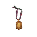 Medium Bell with Brass Finish and Kantha Hanger