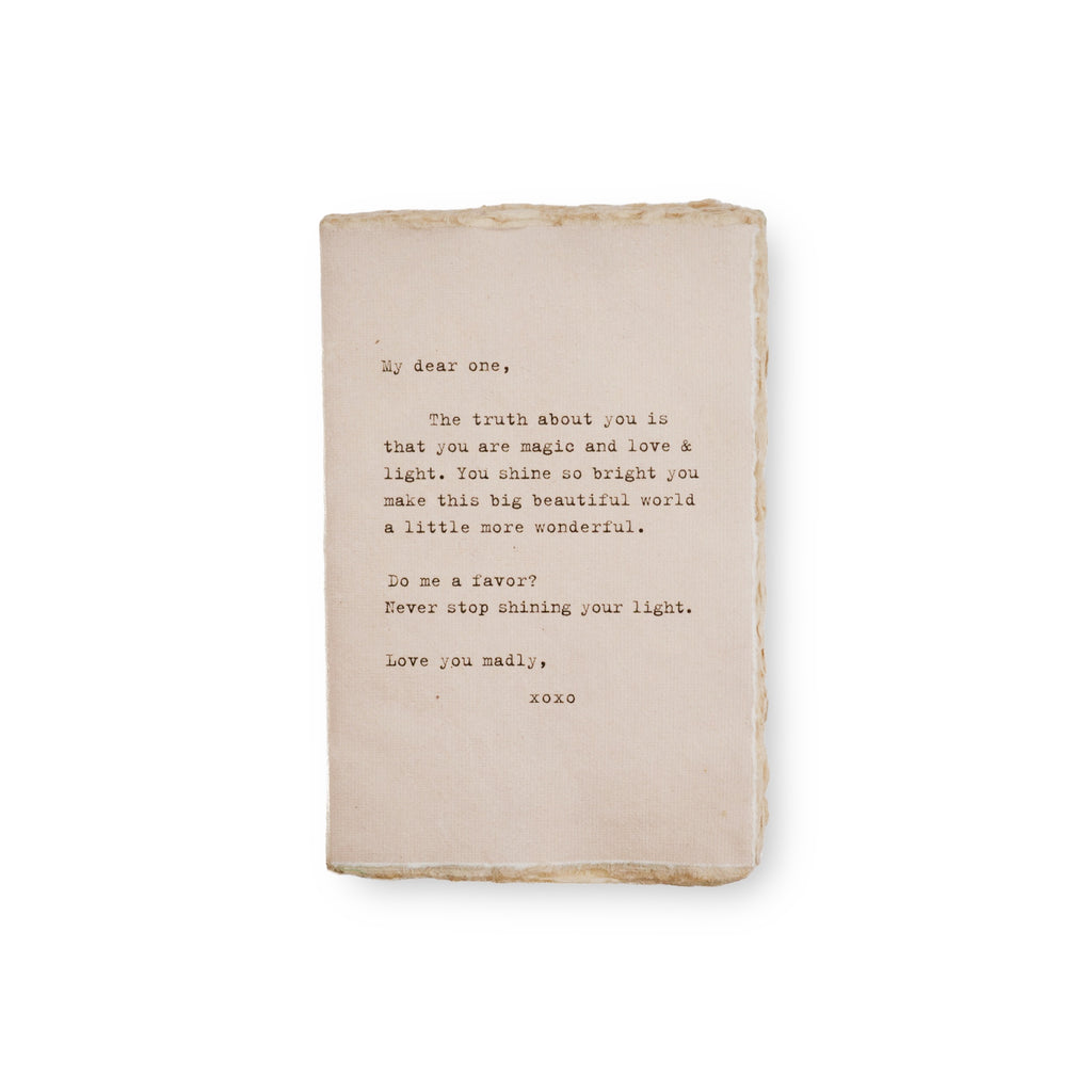 Medium Deckled Edge Notebook