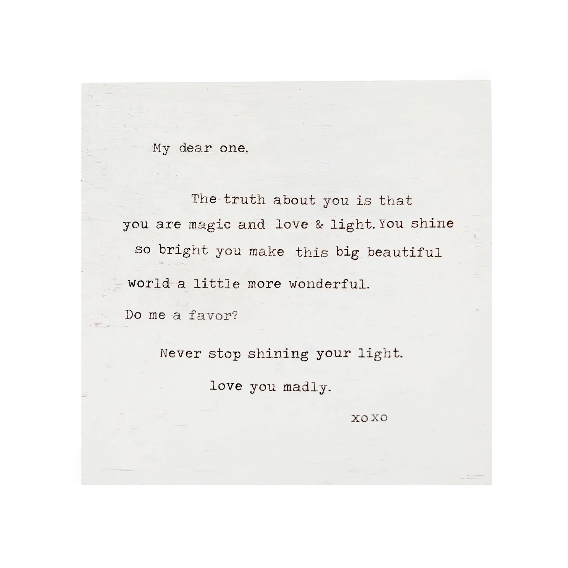 Never Stop Shining Art Poster - 8" x 8"