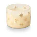 Winter White Frosted Star Glass