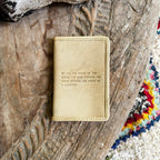 Of All the Books in the World Leather Passport Cover - Honey