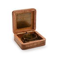 It Takes Great Courage Tripod Compass in Wooden Box