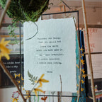 ***Remember One Thing Handmade Paper Print - 12x16