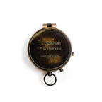 The Only Way Out Compass with Leather Case