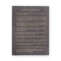 12"x16" Rules for Being Human Art Poster-Charcoal