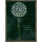 Resilience Is Rooted In Love Art Print - Grey Wood