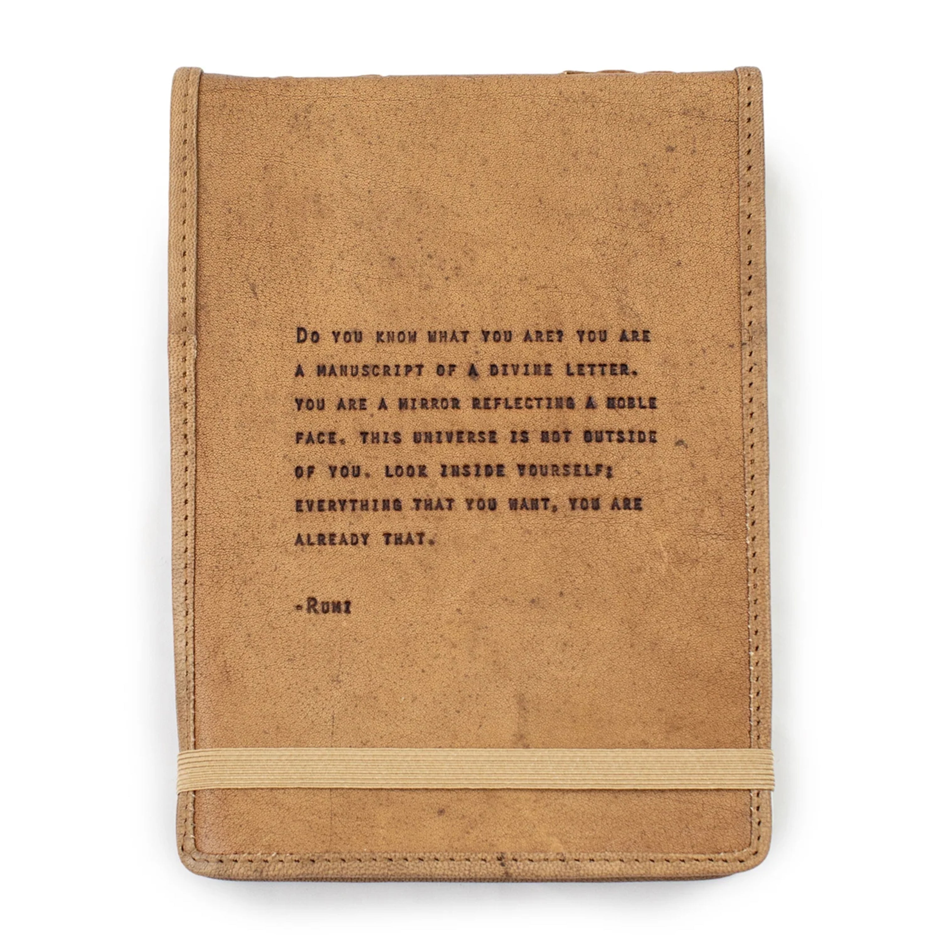 ***Do You Know What You Are Signature Leather Journal - Maple